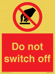 Do not switch off 